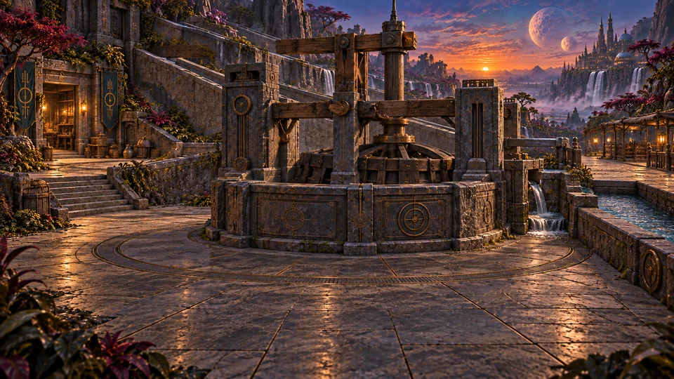 The Water Works environment before repair.